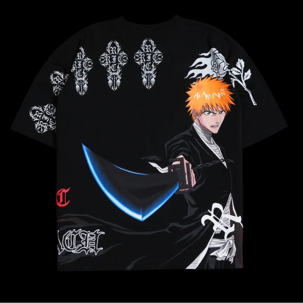 Ichigo's Bankai 199X "Side By Side" Oversized Tee  XL Civil Regime Bleach